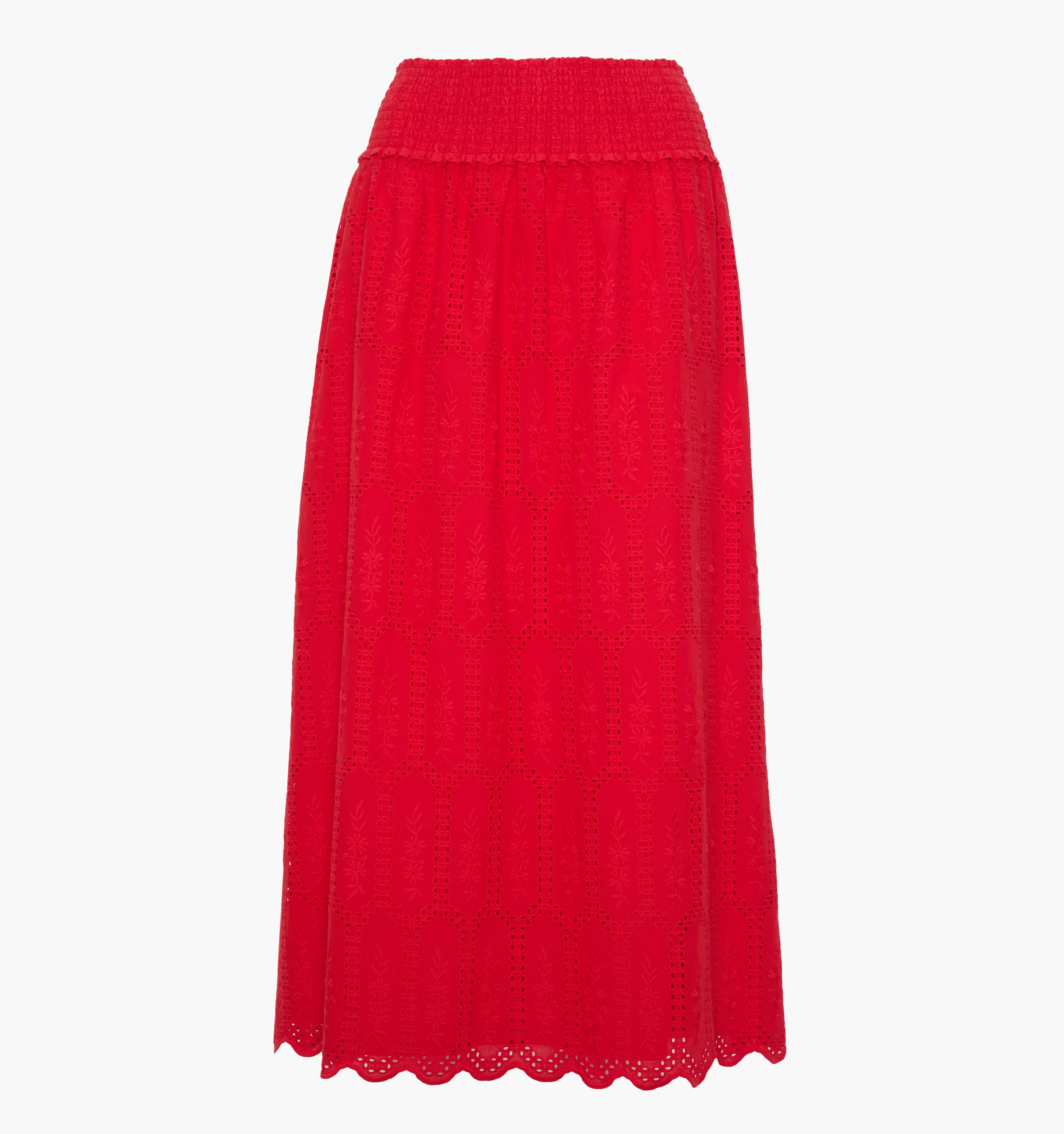 The Delphine Nap Skirt - Cherry Trellis Broderie