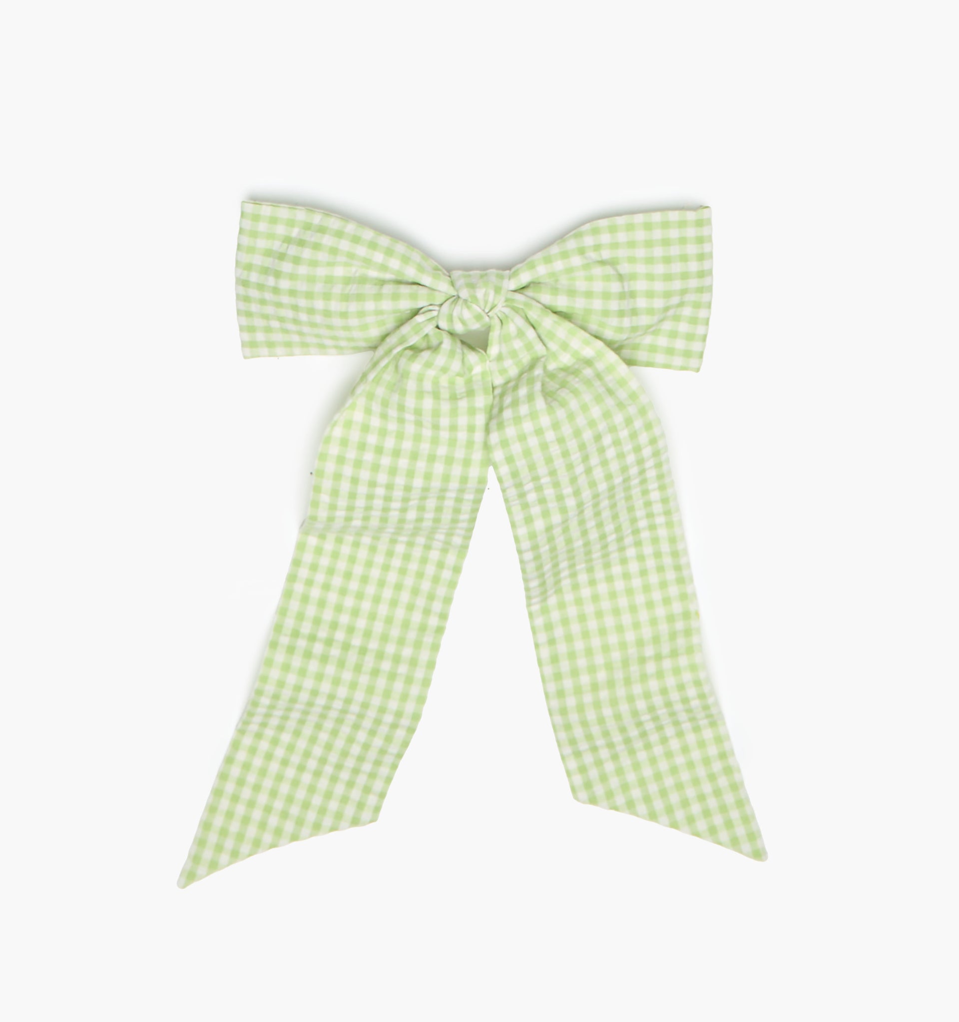 The Belle Bow - Lime Gingham
