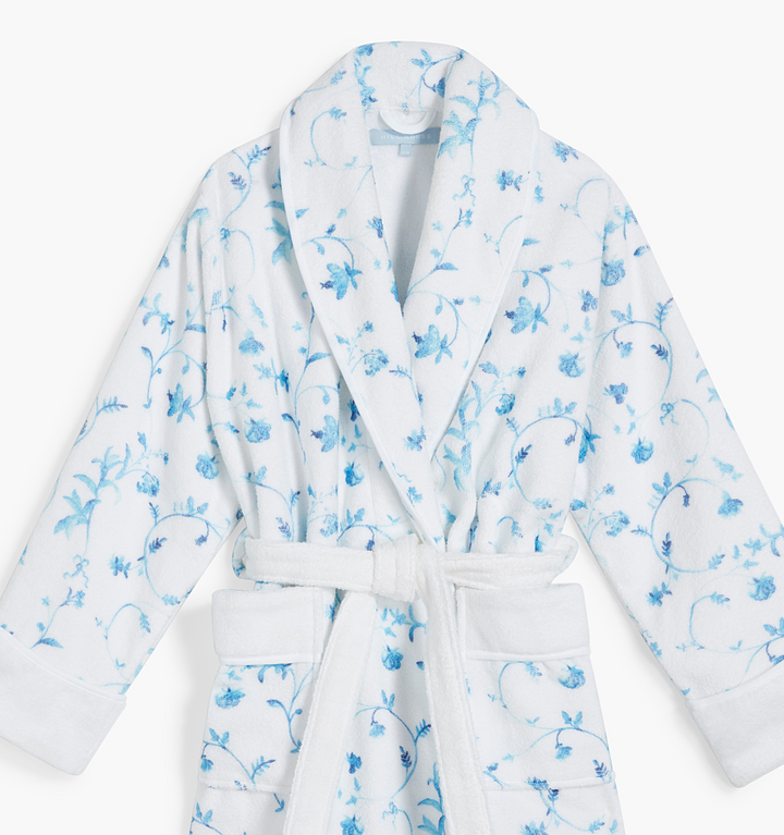 The Hotel Robe - Blue Botanical