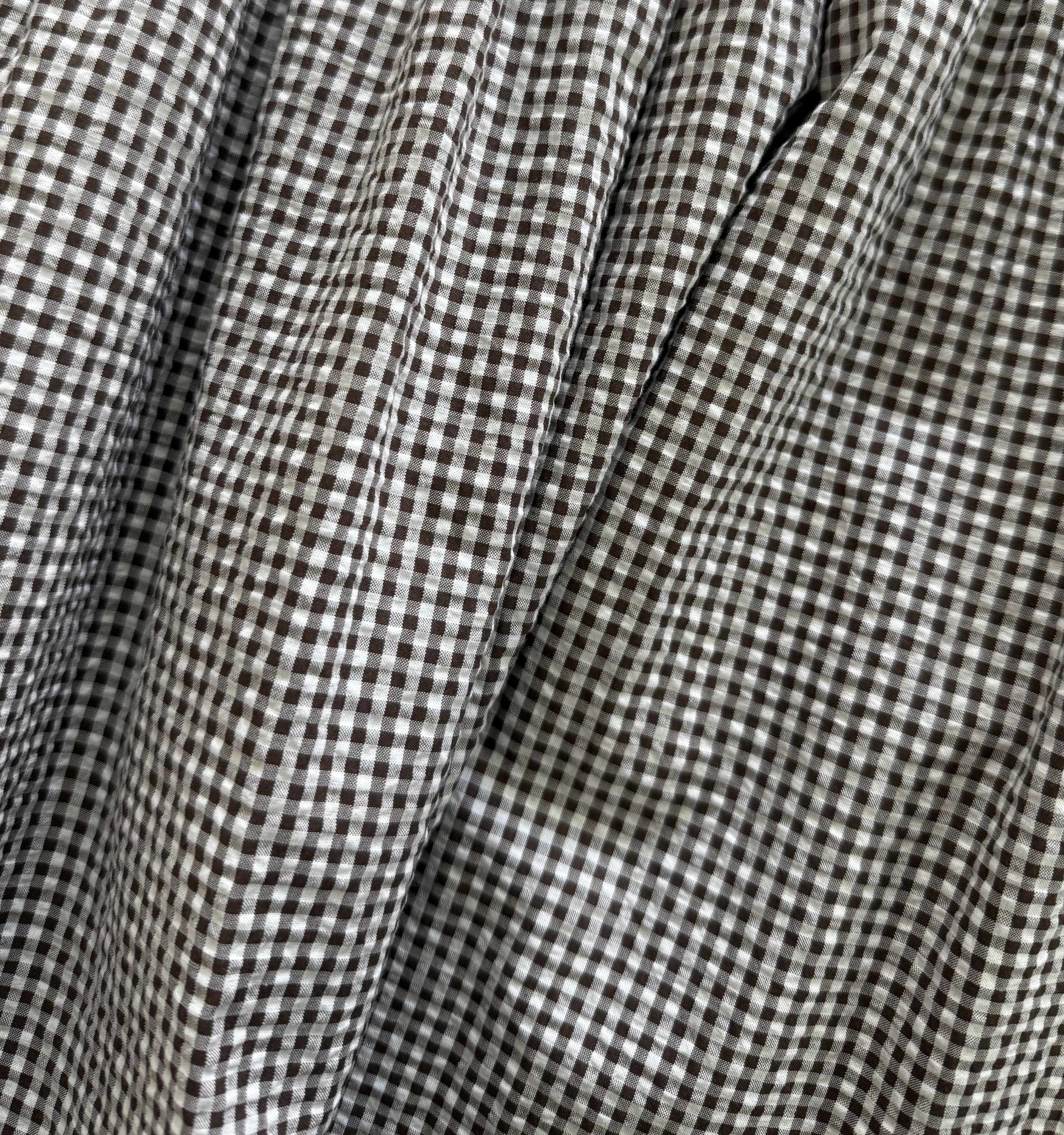 The Cosima Mini Nap Dress - Chocolate Gingham