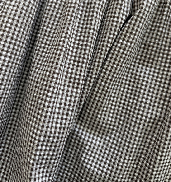 The Ellie Nap Dress - Chocolate Gingham