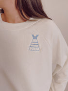 The Cropped Sweatshirt - Cream