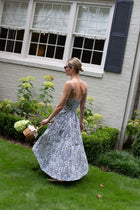 The Fiona Dress -  Chedworth Paisley Blue