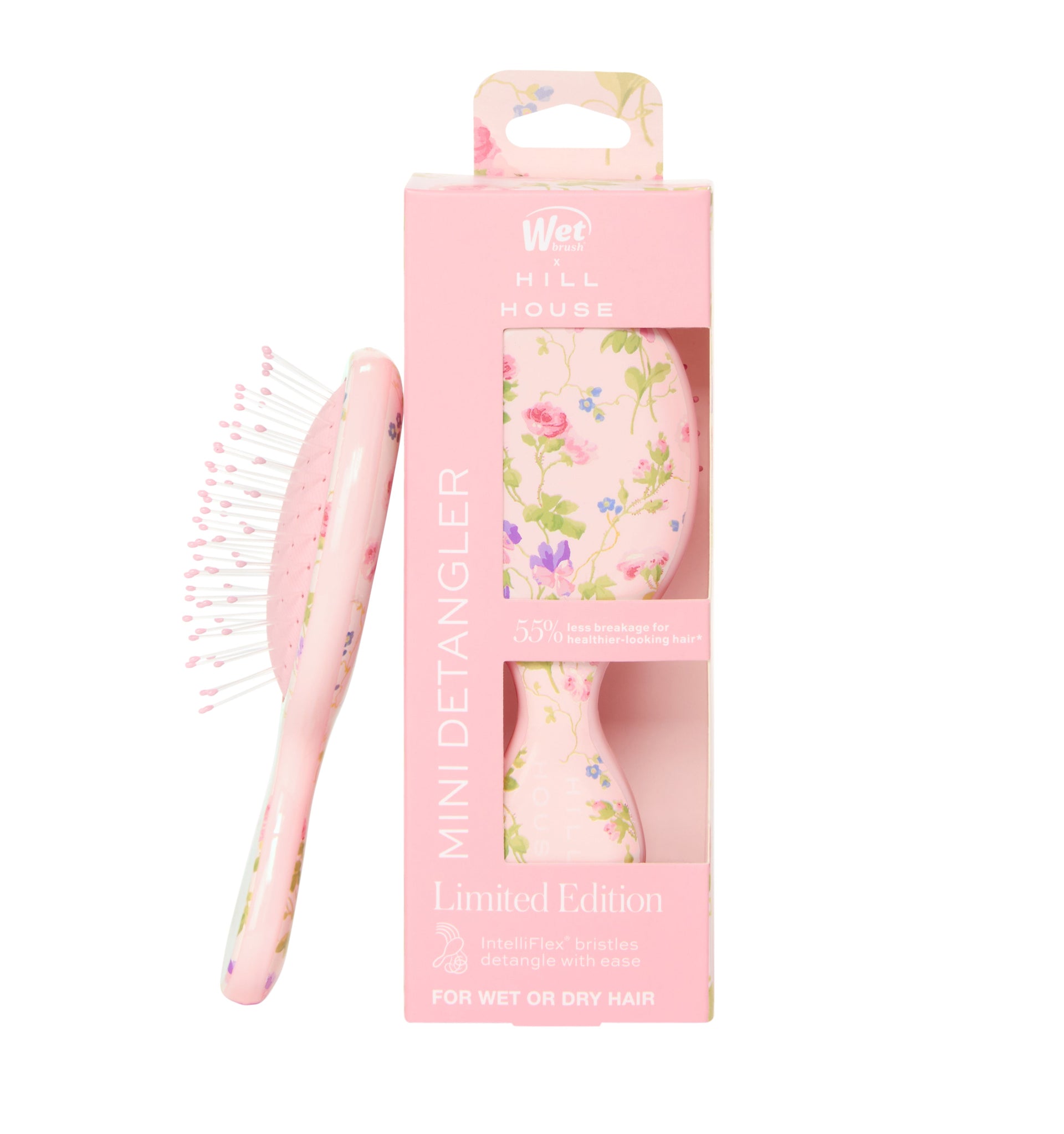 The Hill House x Wet Brush Mini Brush - Pink Floral
