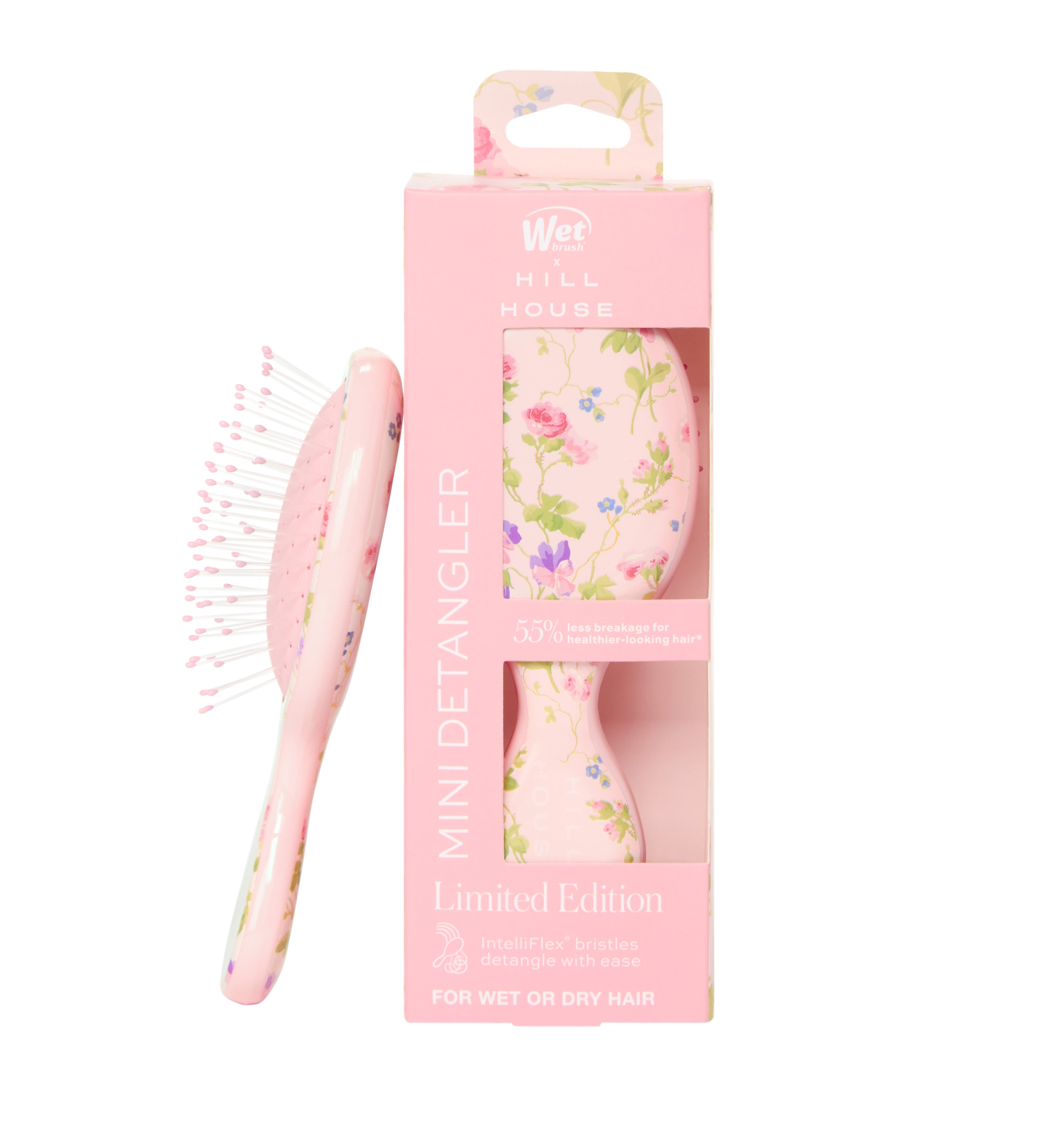 The Hill House x Wet Brush Mini Brush - Pink Floral