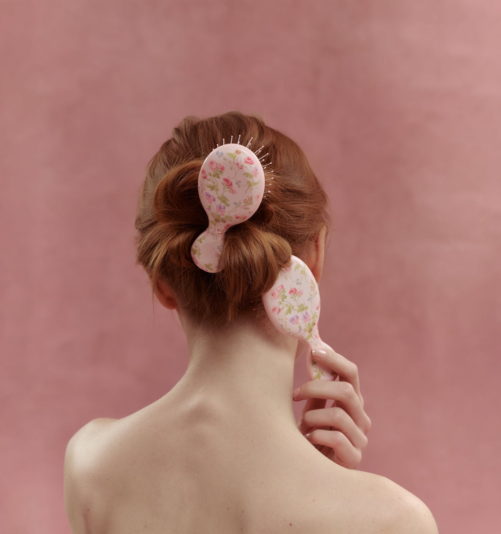 The Hill House x Wet Brush Mini Brush - Pink Floral
