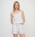 Roller Rabbit x Hill House Mischa Set - Pink Monkey Block Stripe