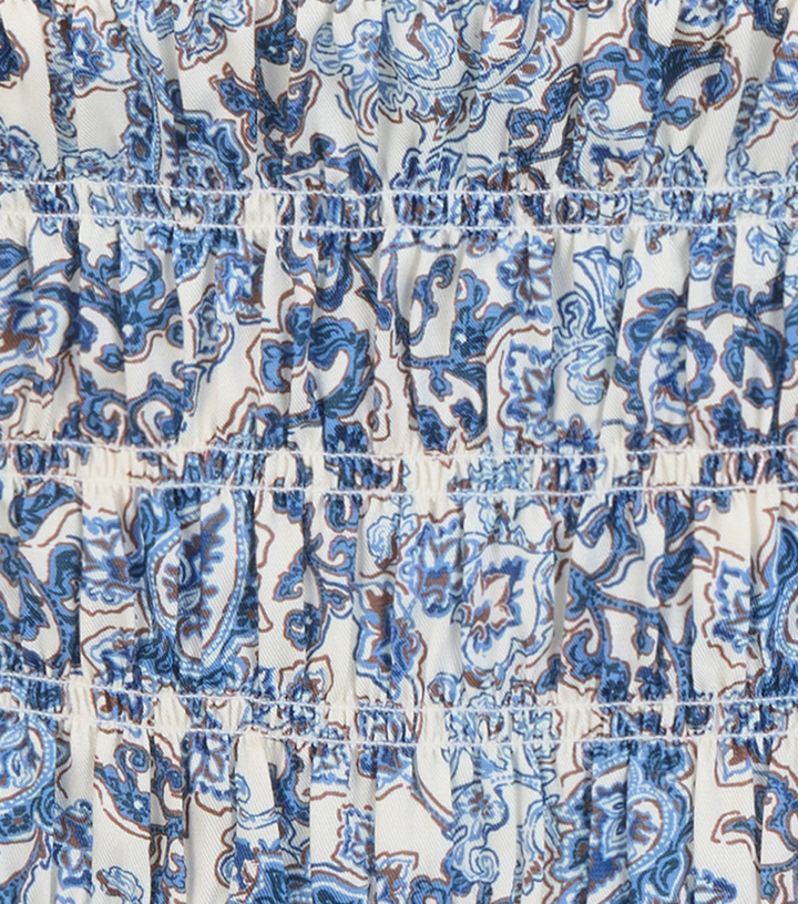 The Phoebe Nap Top -  Chedworth Paisley Blue