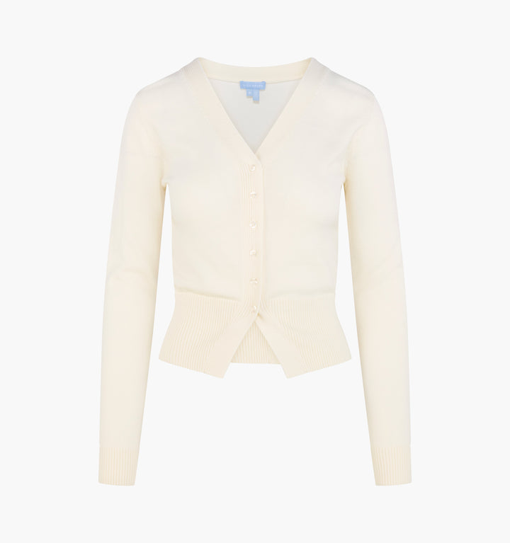 The Amal Cardigan - Antique White
