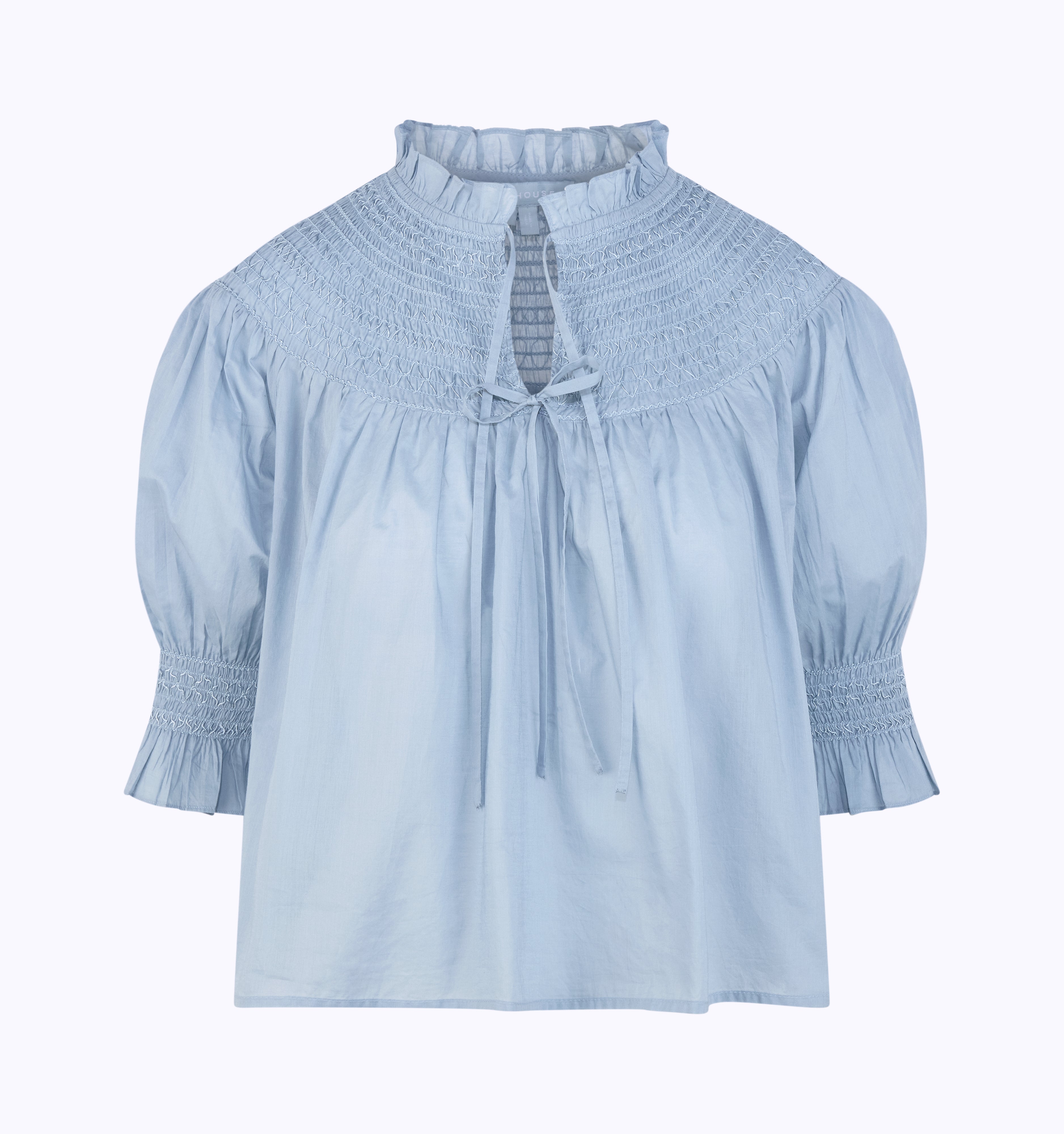 The Zinnia Top -  Dusty Blue