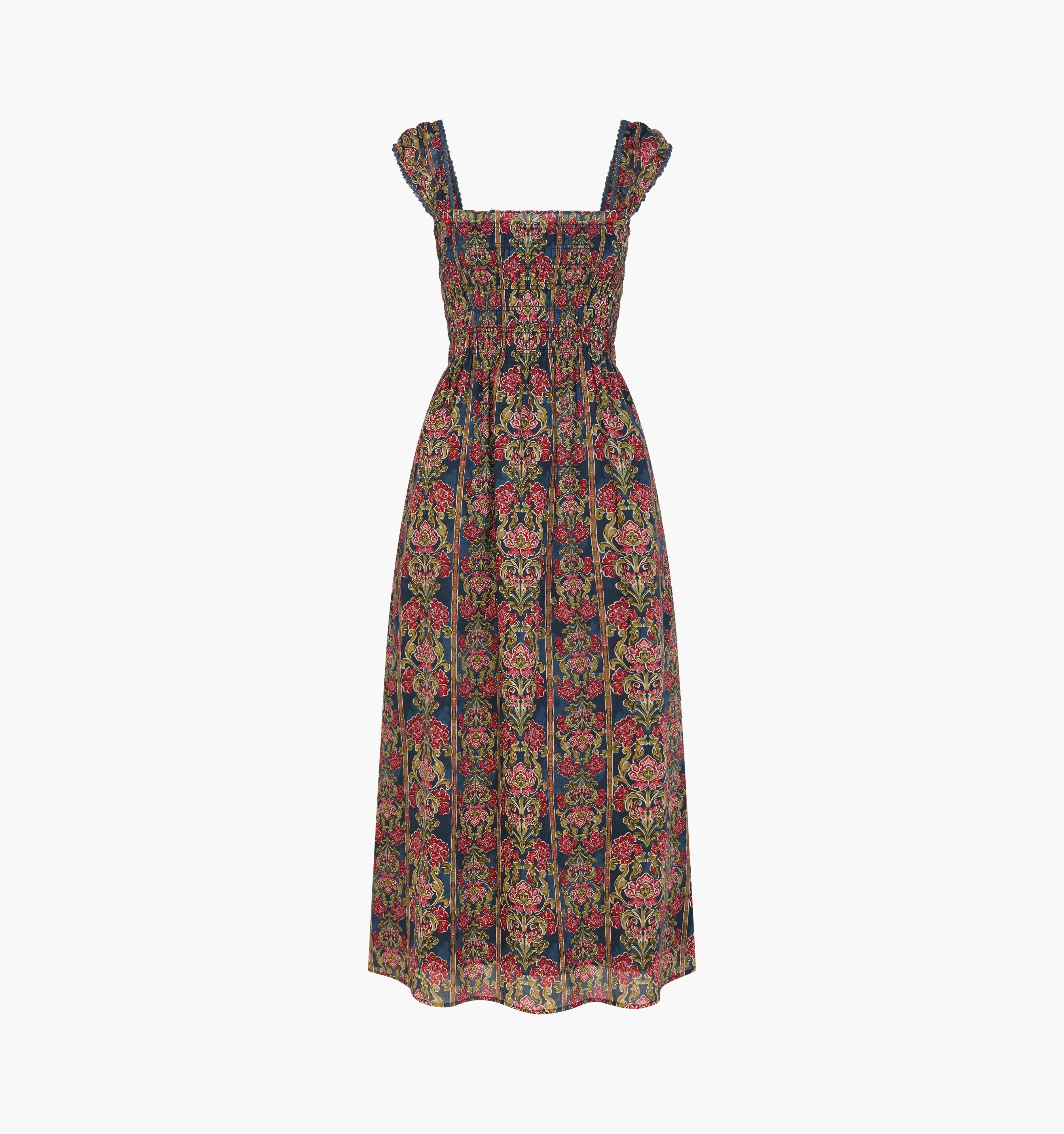 The Harper Nap Dress -  Stowell Medallion Stripe