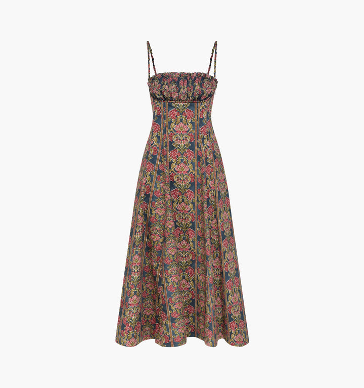 The Maisie Dress -  Stowell Medallion Stripe