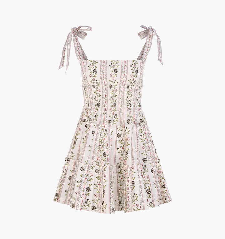 The Ribbon Charlotte Nap Dress -  Kelmscott Ribbon Stripe
