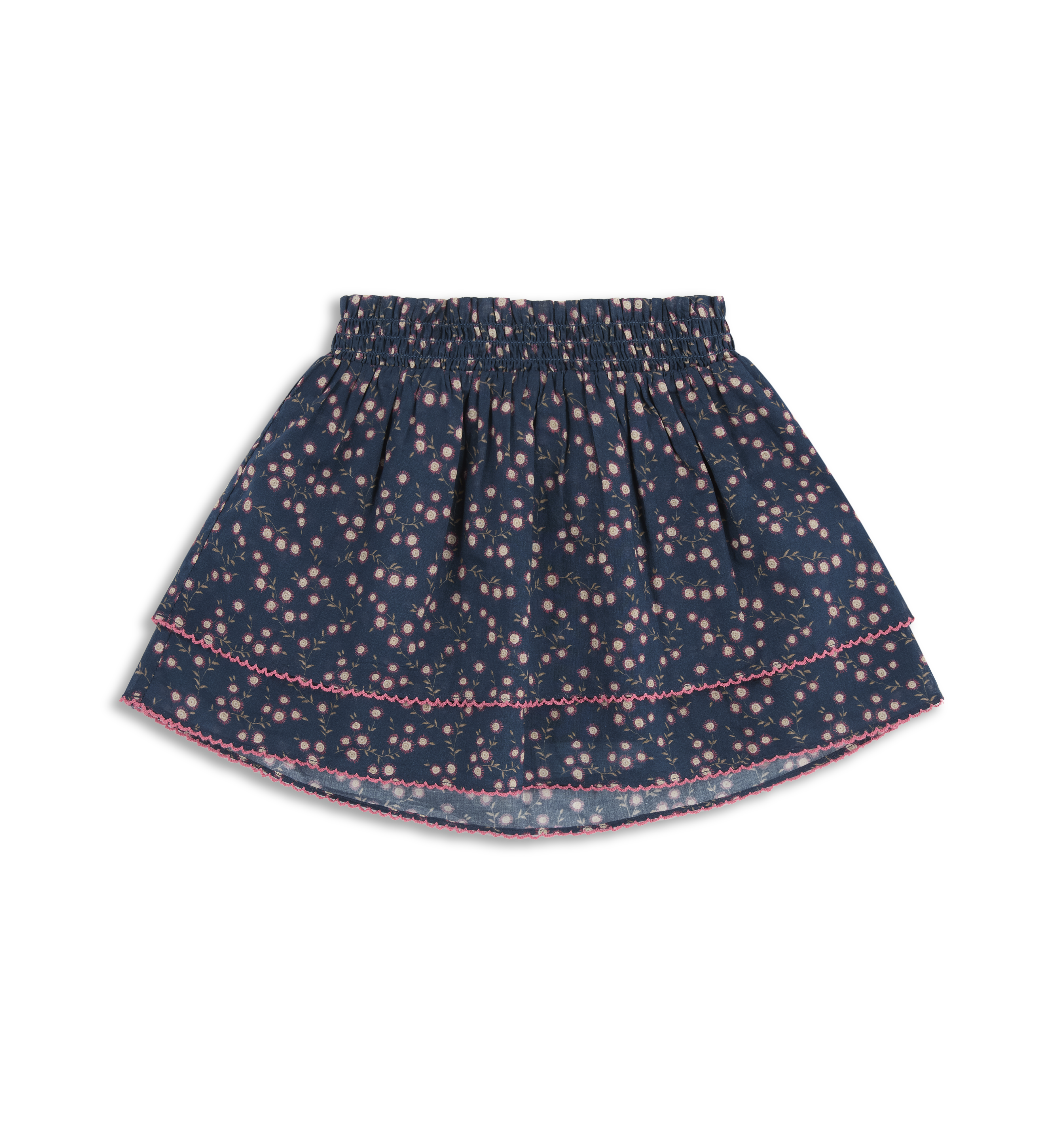 The Tiny Annabella Skirt -  Daisy Ditsy Toss Navy