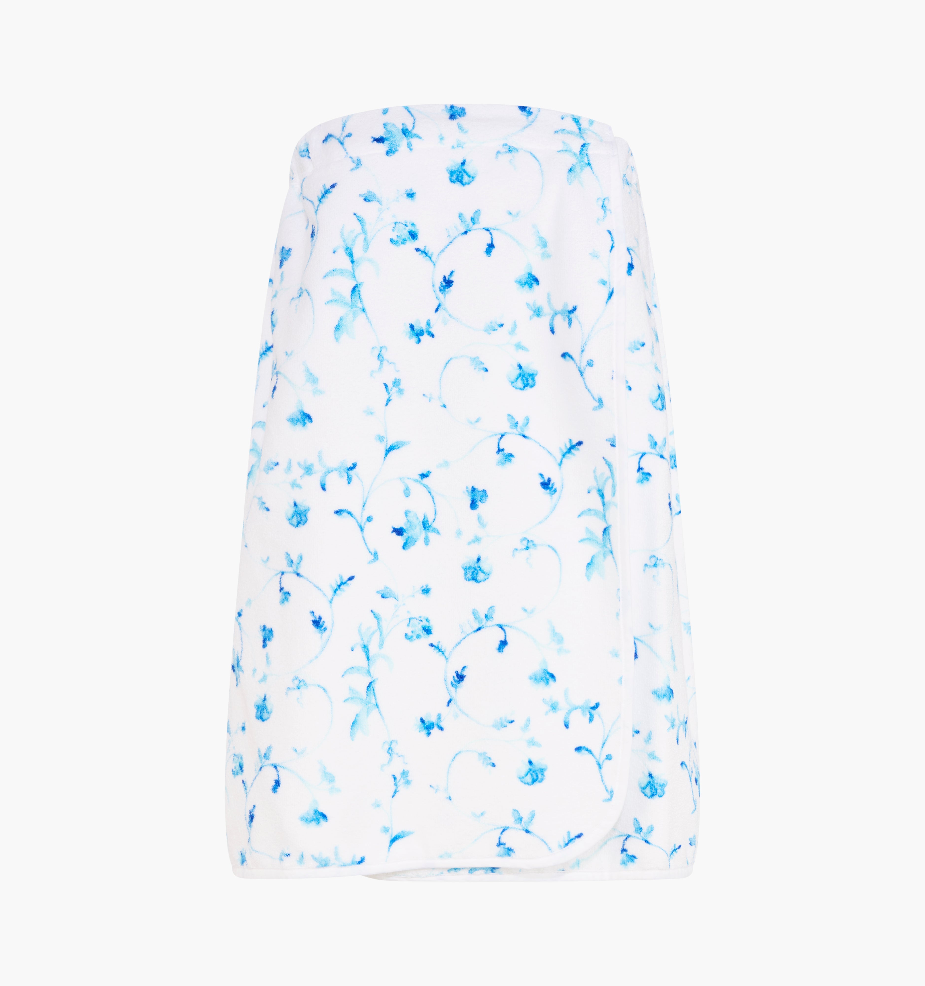 The Towel Wrap - Blue Botanical
