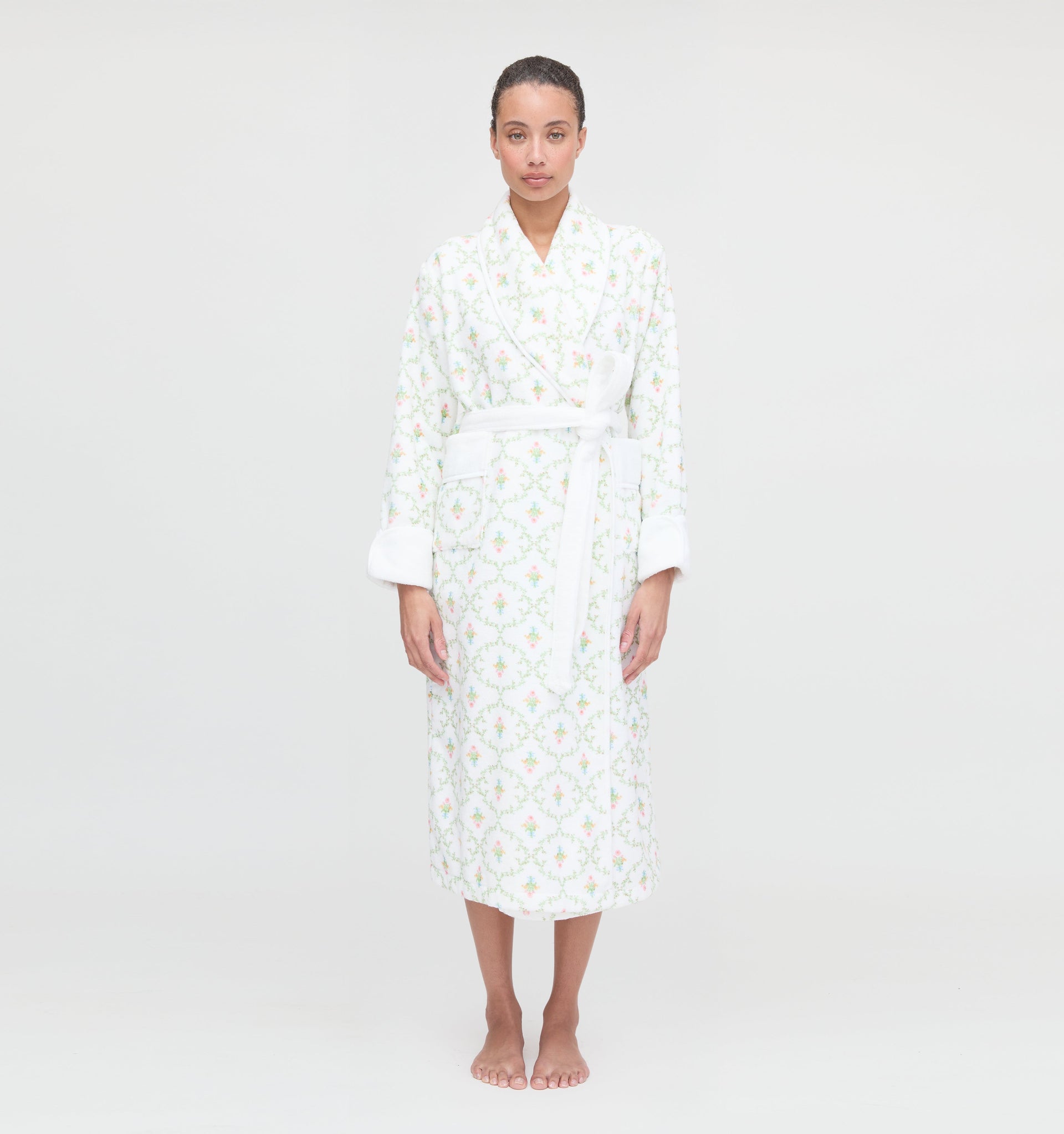 The Hotel Robe - Pastel Trellis