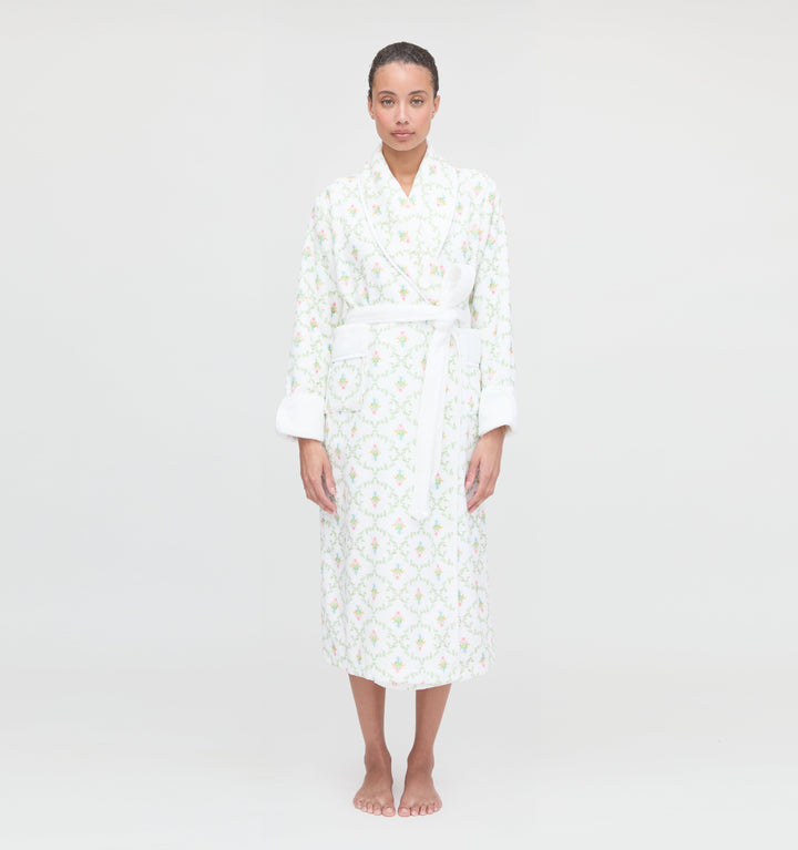 The Hotel Robe - Pastel Trellis