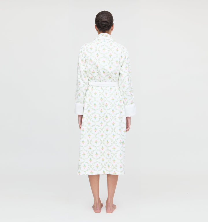 The Hotel Robe - Pastel Trellis