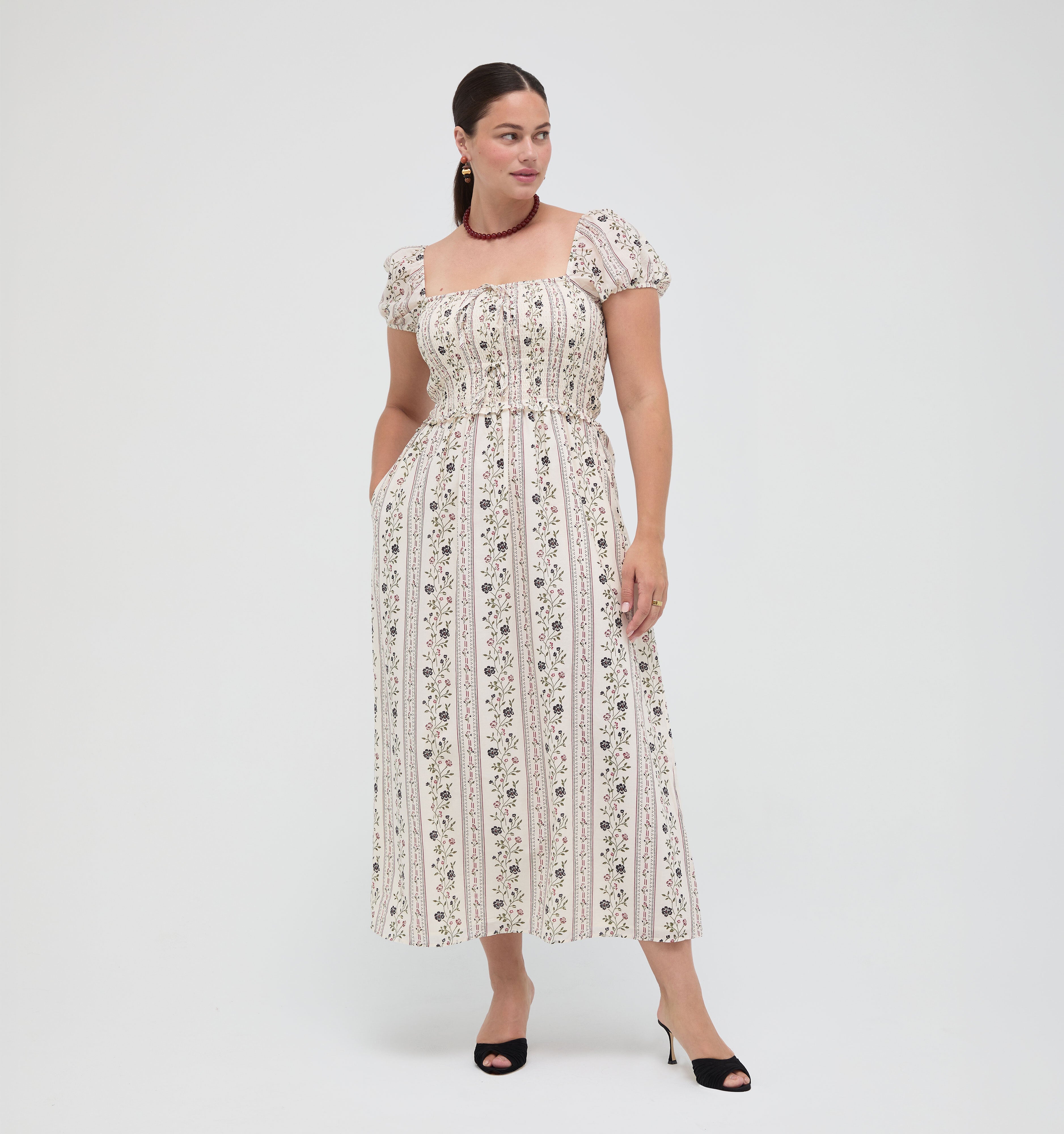 The Aster Nap Dress -  Kelmscott Ribbon Stripe