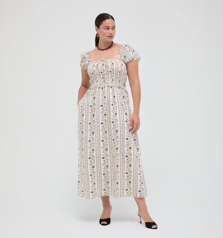The Aster Nap Dress -  Kelmscott Ribbon Stripe