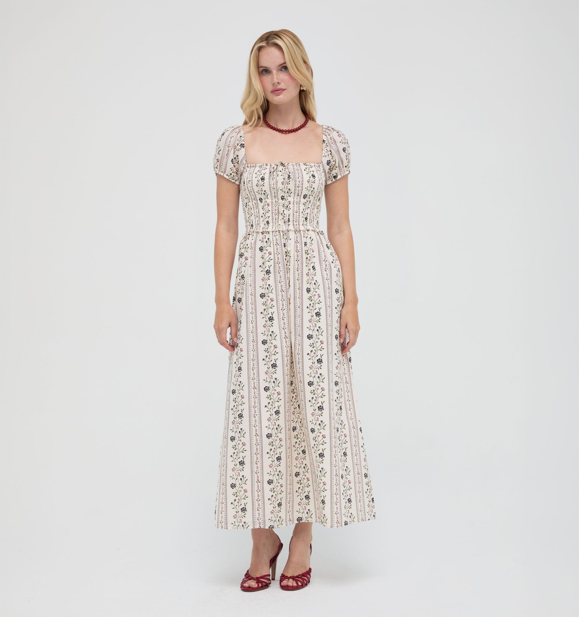 The Aster Nap Dress -  Kelmscott Ribbon Stripe