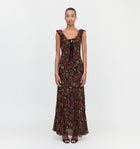The Augustina Dress - Black Palampore Floral