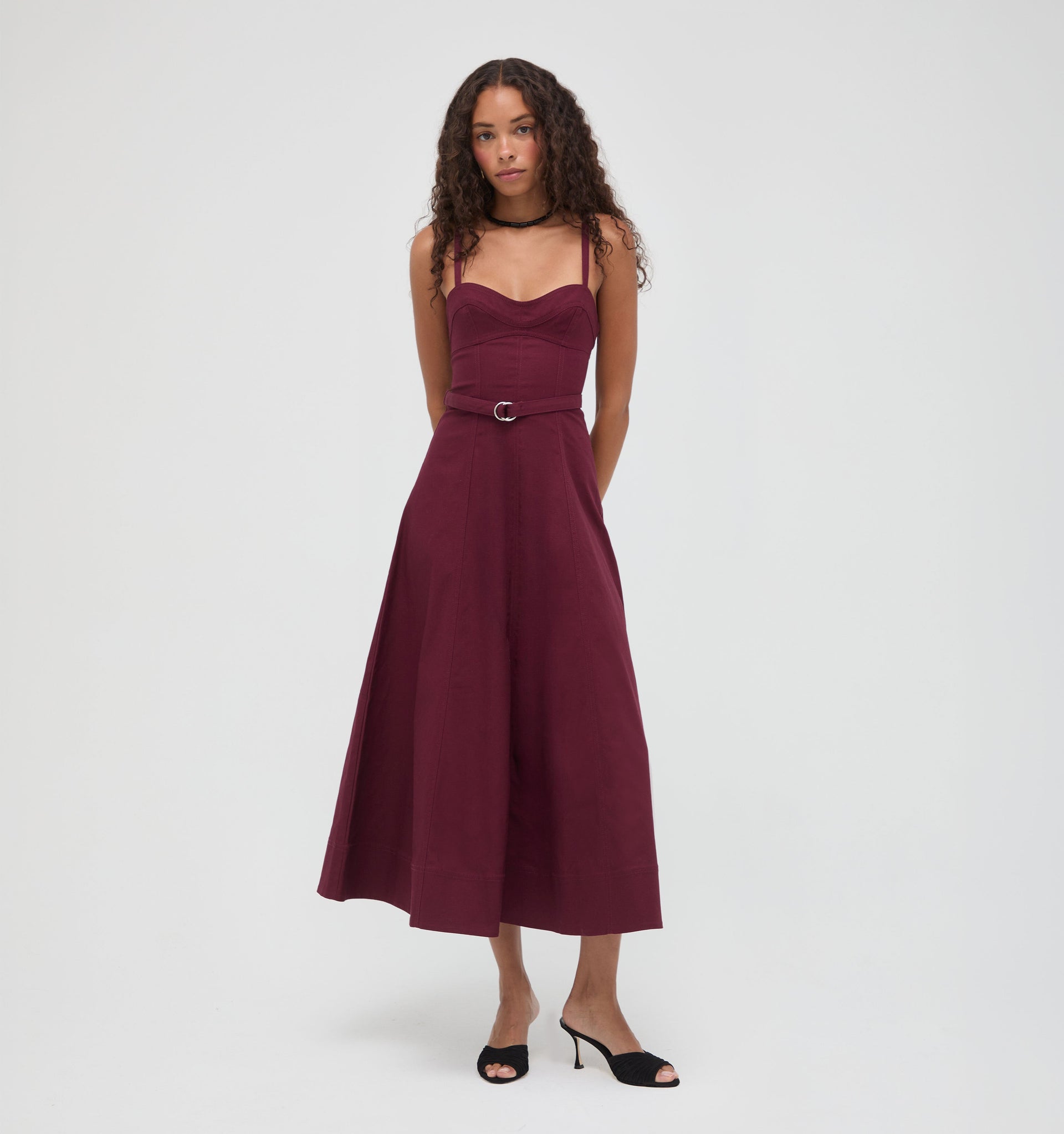 The Fiona Dress -  Mulberry
