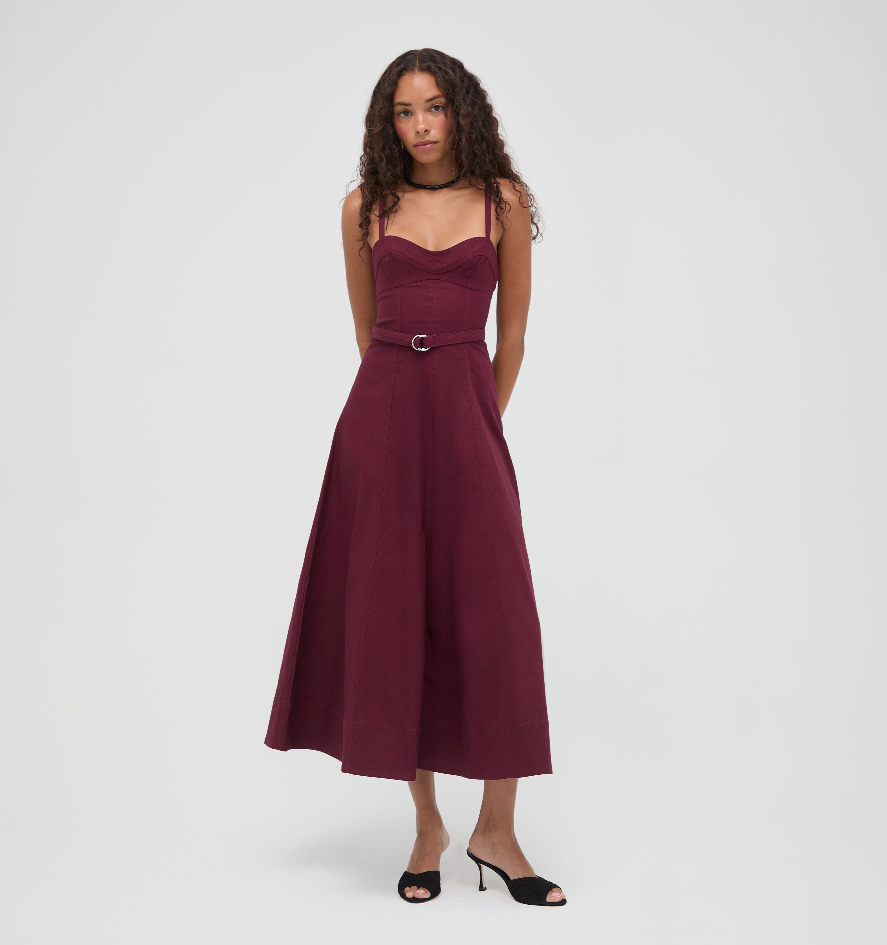 The Fiona Dress -  Mulberry
