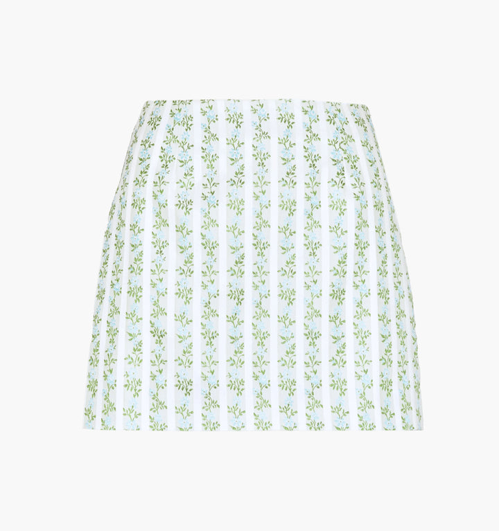 The Hallie Skirt - Brocade Vine Stripe