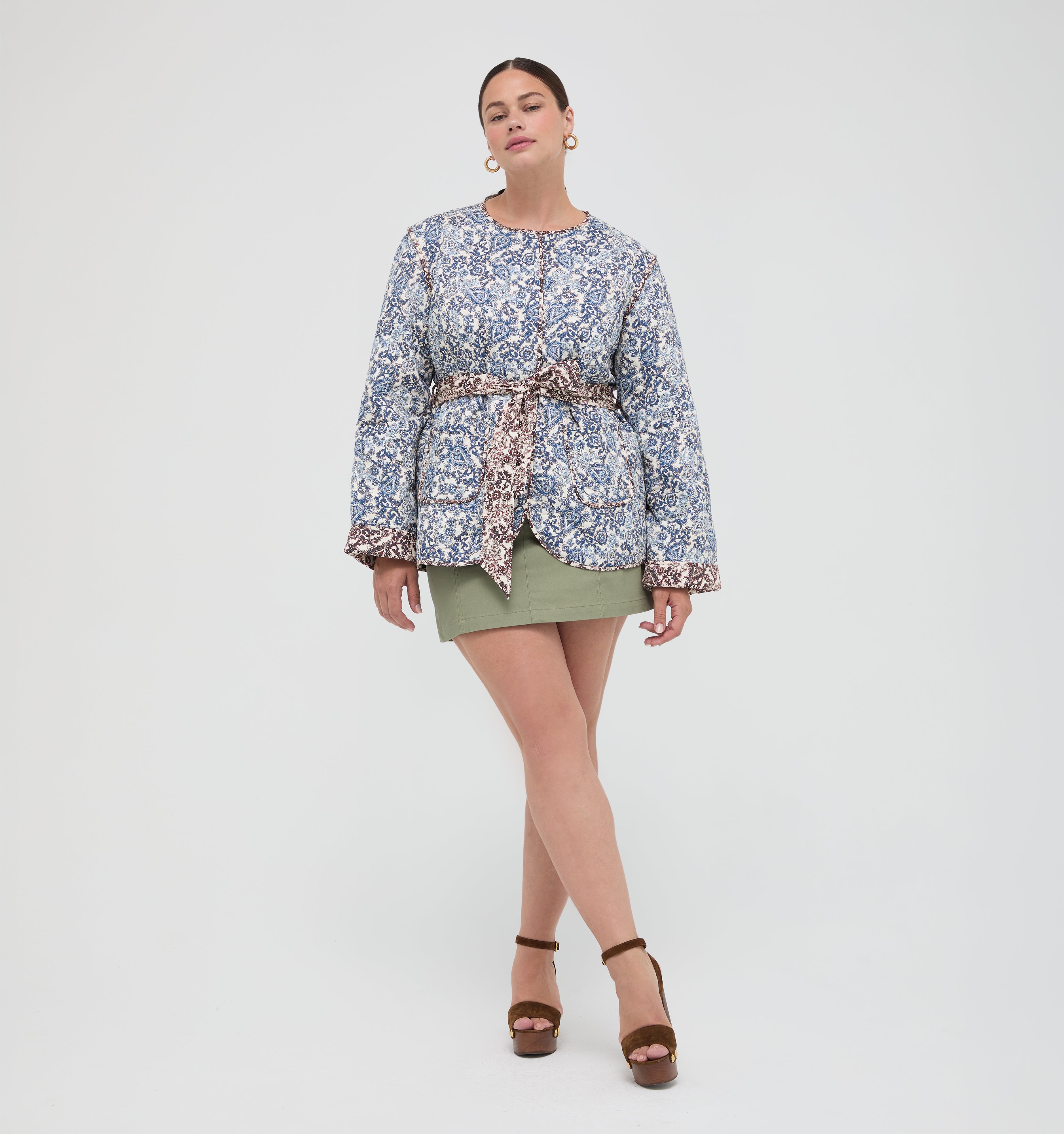 The Aspen Jacket -  Chedworth Paisley Blue