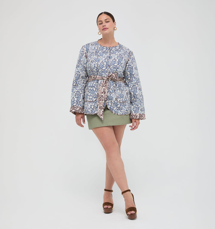 The Aspen Jacket -  Chedworth Paisley Blue