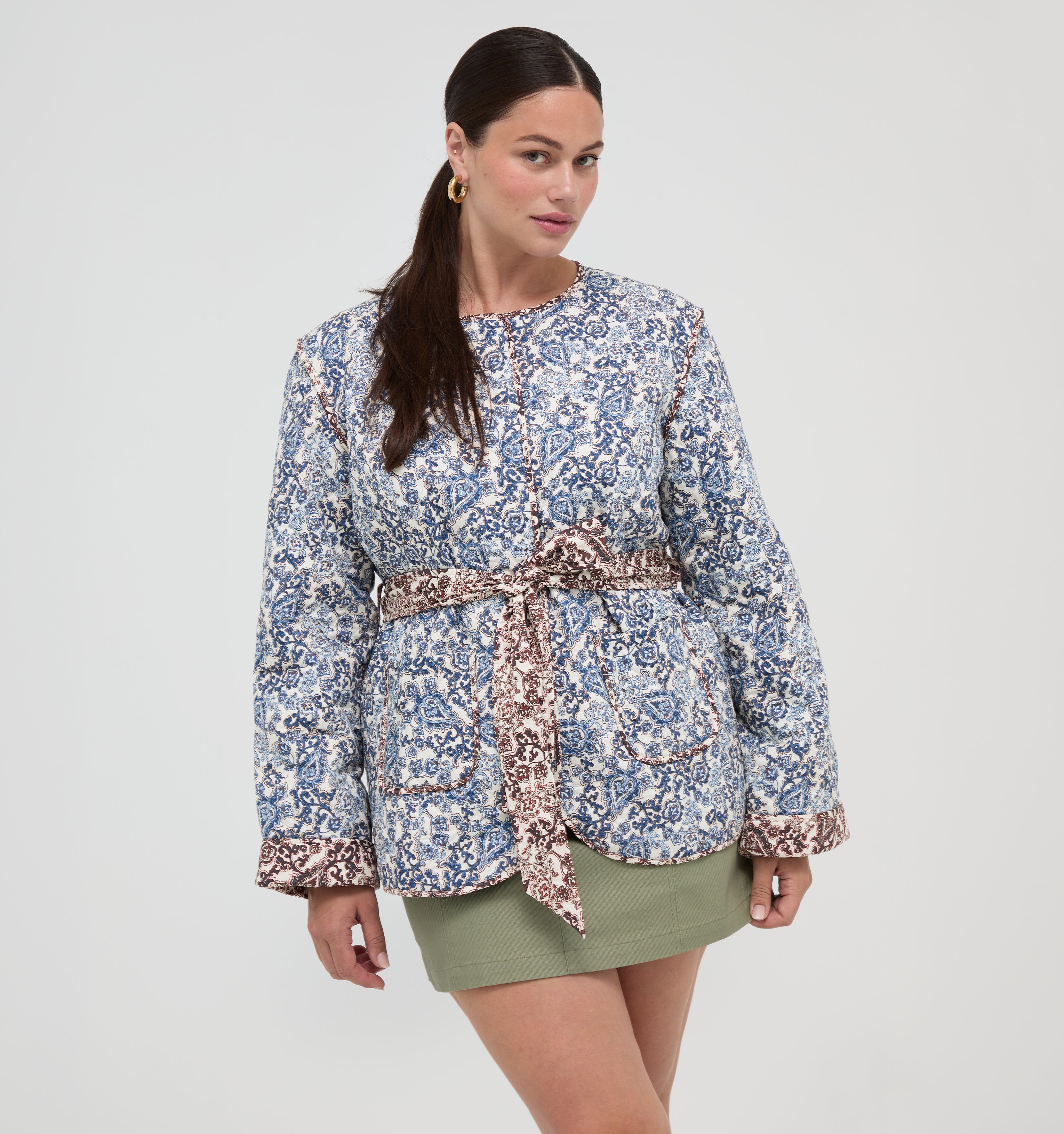 The Aspen Jacket -  Chedworth Paisley Blue