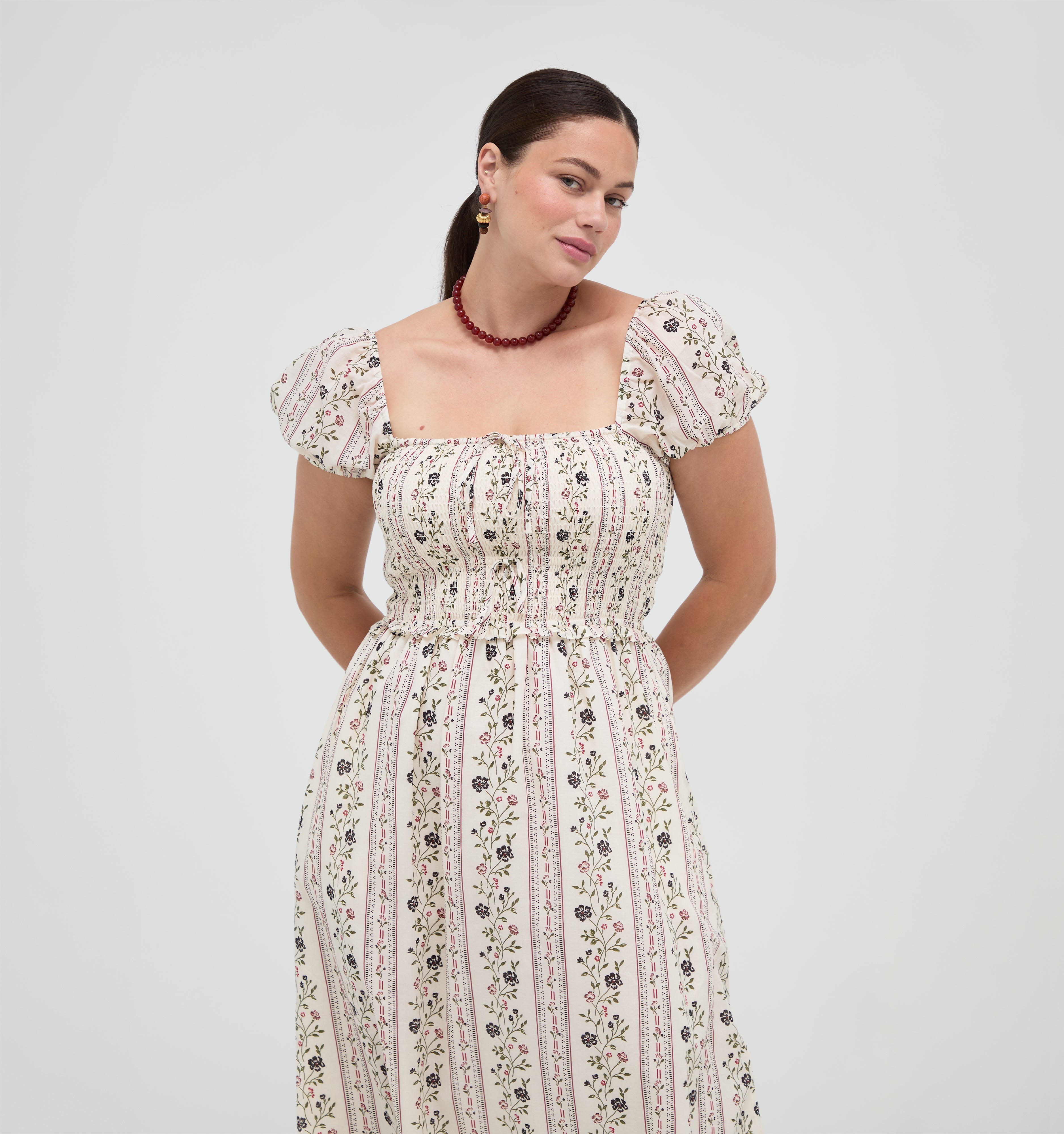 The Aster Nap Dress -  Kelmscott Ribbon Stripe