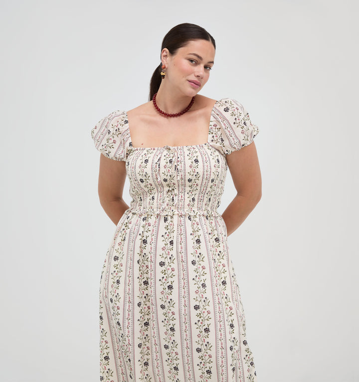 The Aster Nap Dress -  Kelmscott Ribbon Stripe