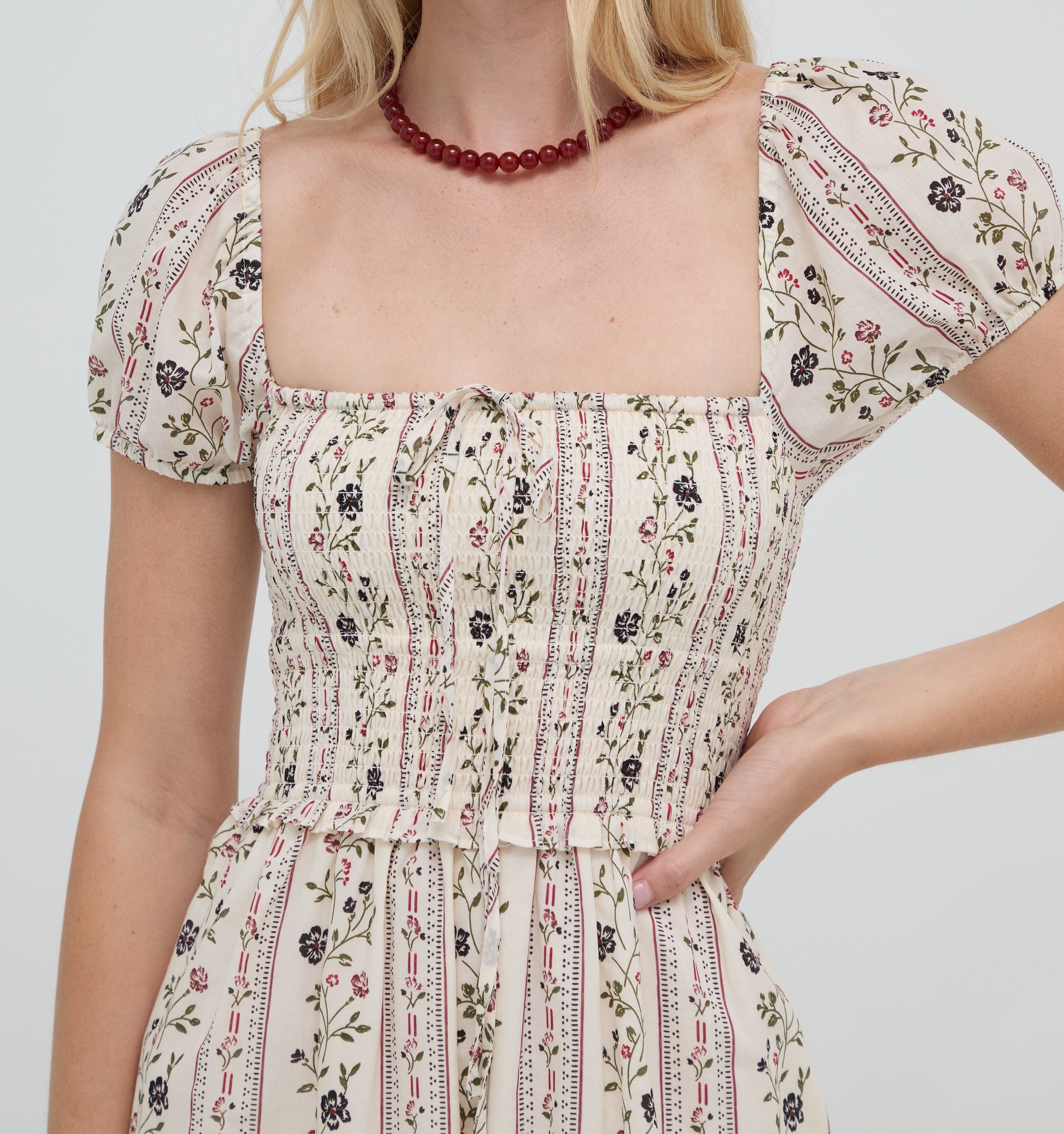 The Aster Nap Dress -  Kelmscott Ribbon Stripe