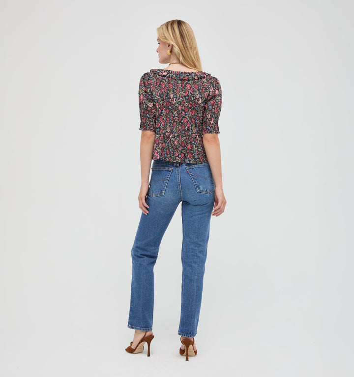 The Camri Top -  Jacobean Sprig