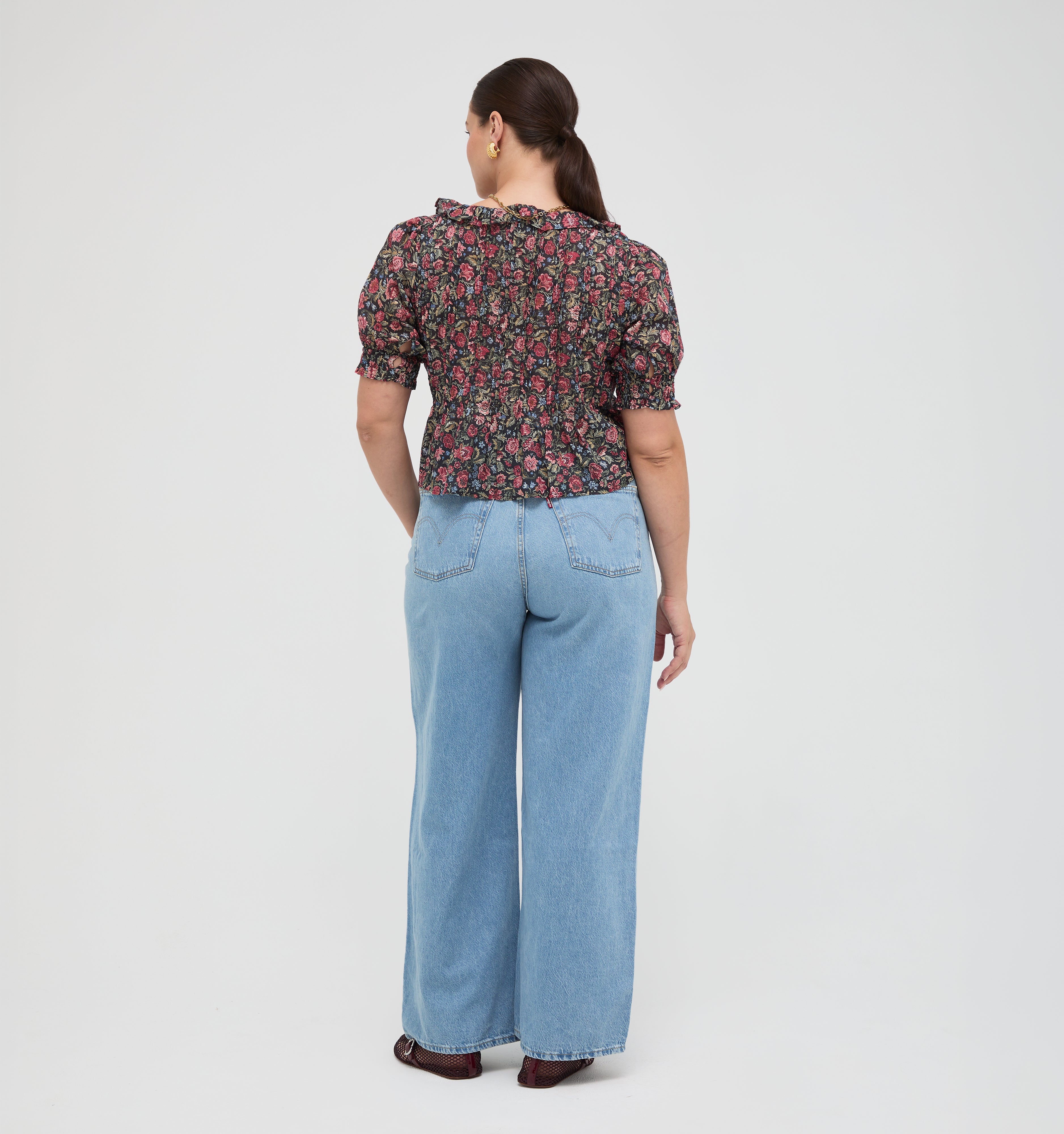 The Camri Top -  Jacobean Sprig