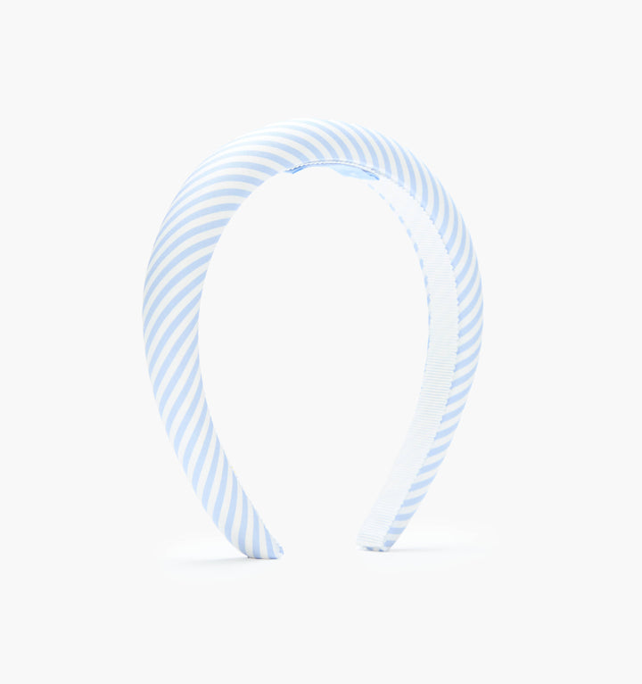 The Cleo Headband - Blue/White Stripe