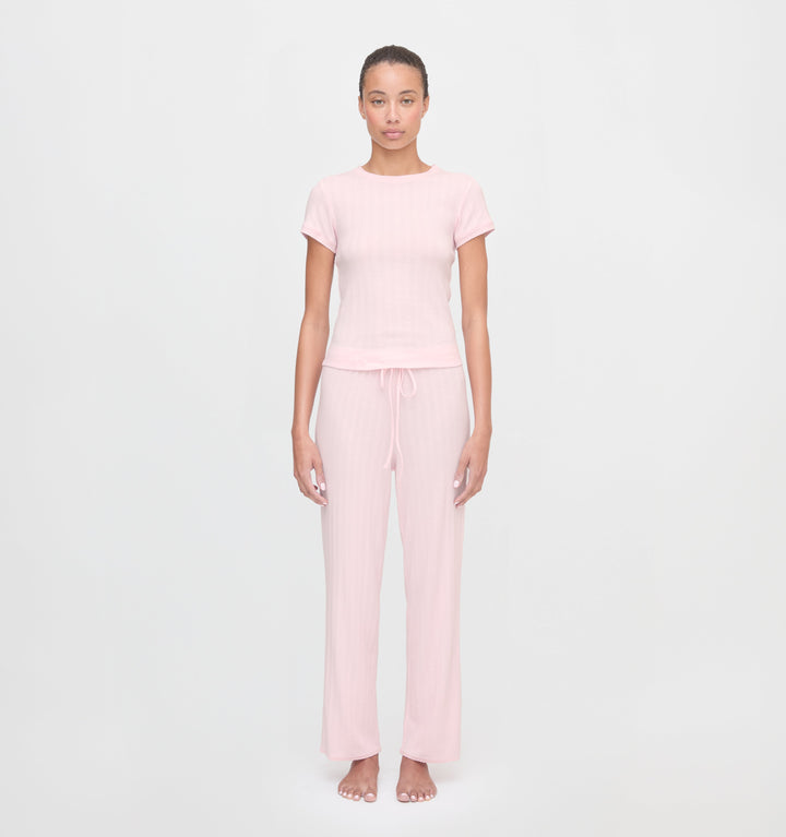 The Cleo Pointelle Set - Light Pink