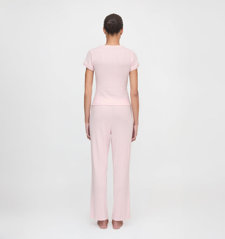 The Cleo Pointelle Set - Light Pink