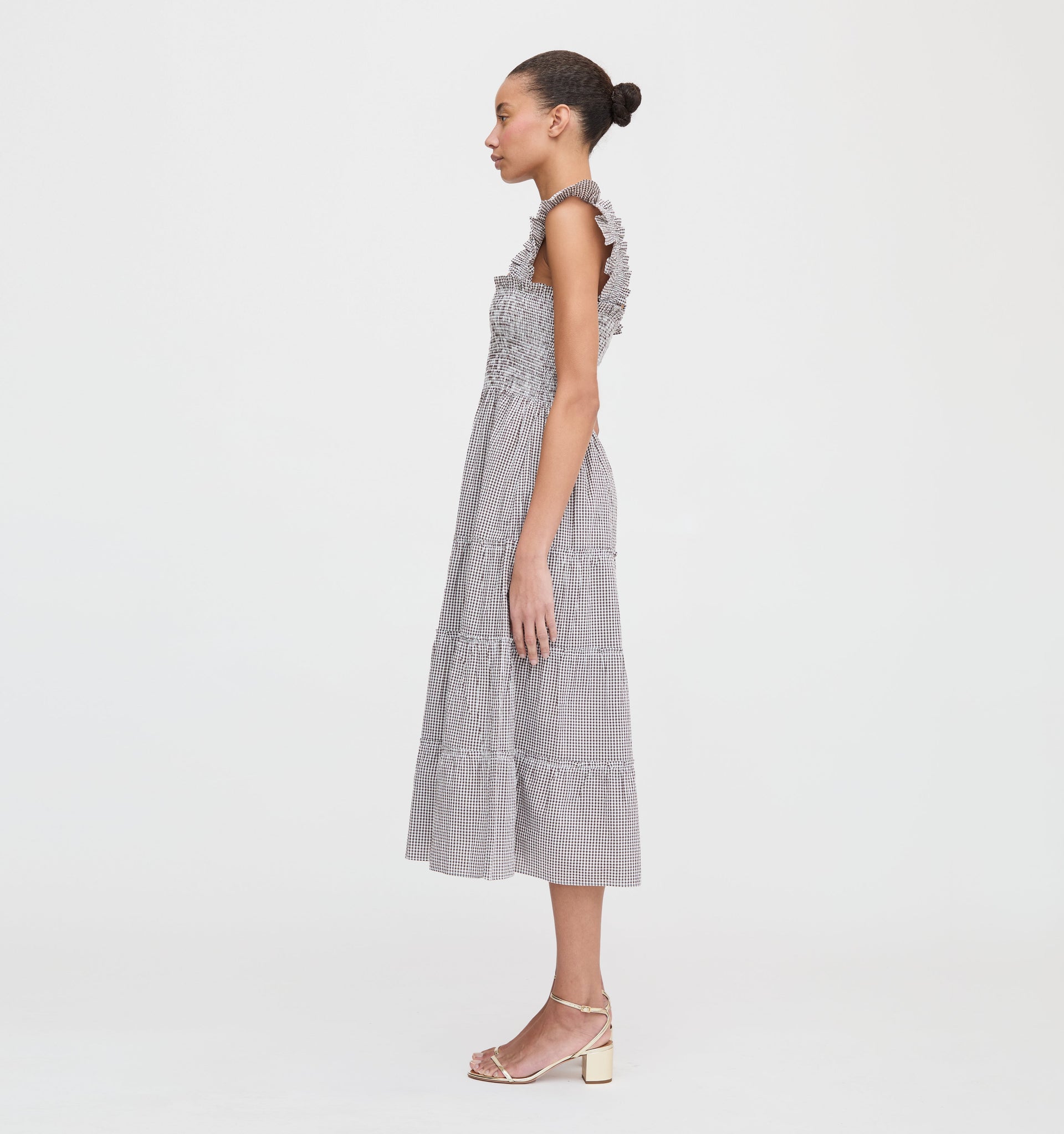 The Ellie Nap Dress - Chocolate Gingham