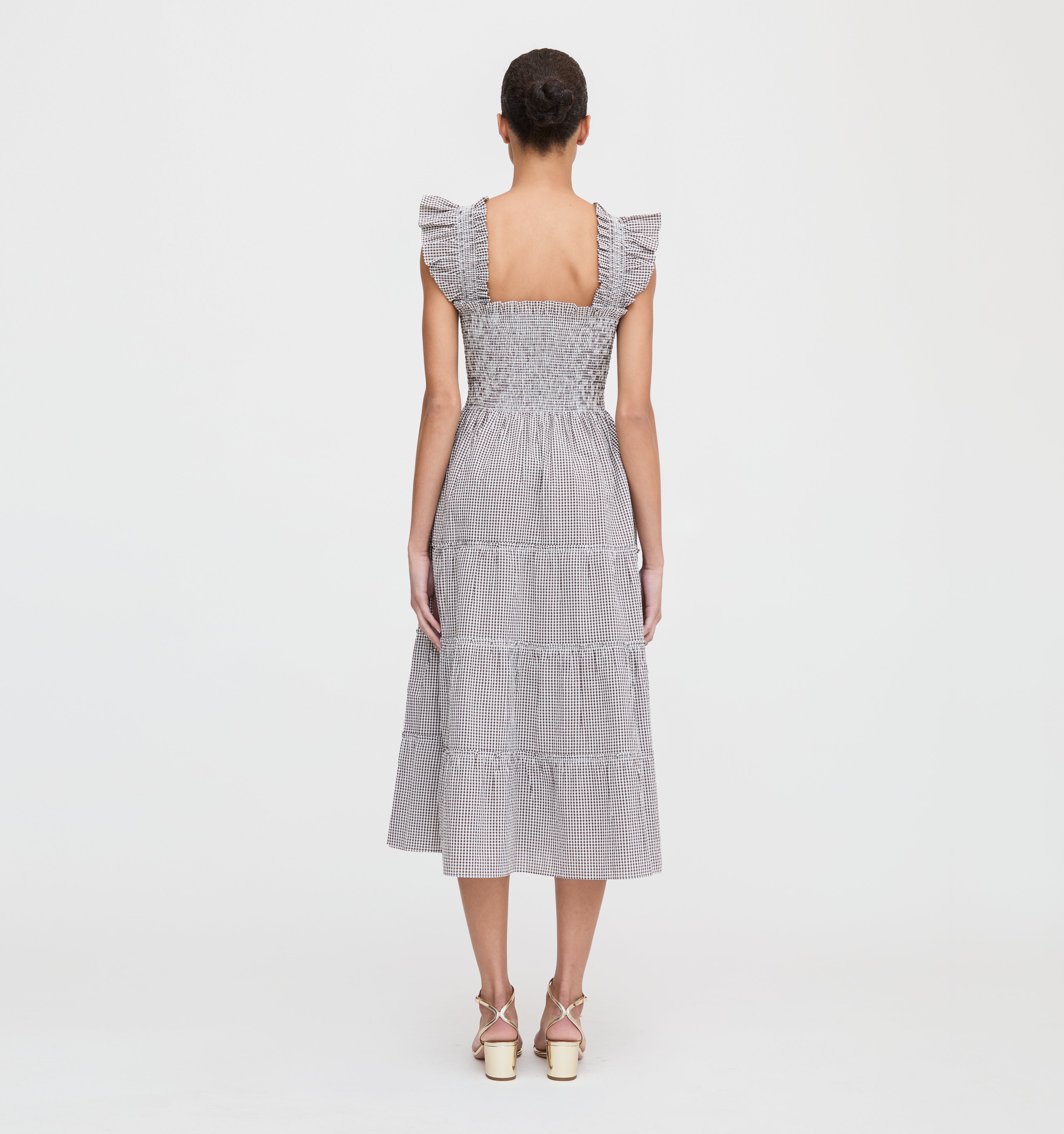 The Ellie Nap Dress - Chocolate Gingham