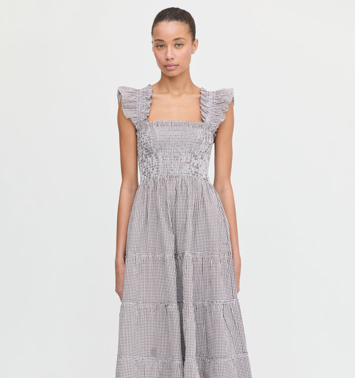 The Ellie Nap Dress - Chocolate Gingham