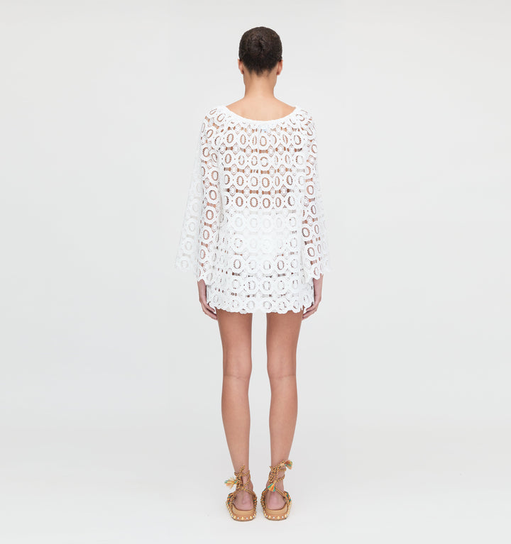 The Kaya Short - White Broderie