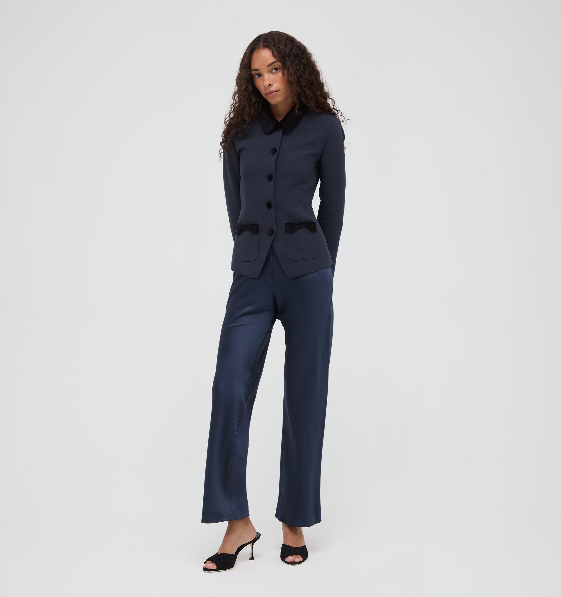 The Evalina Jacket - Navy