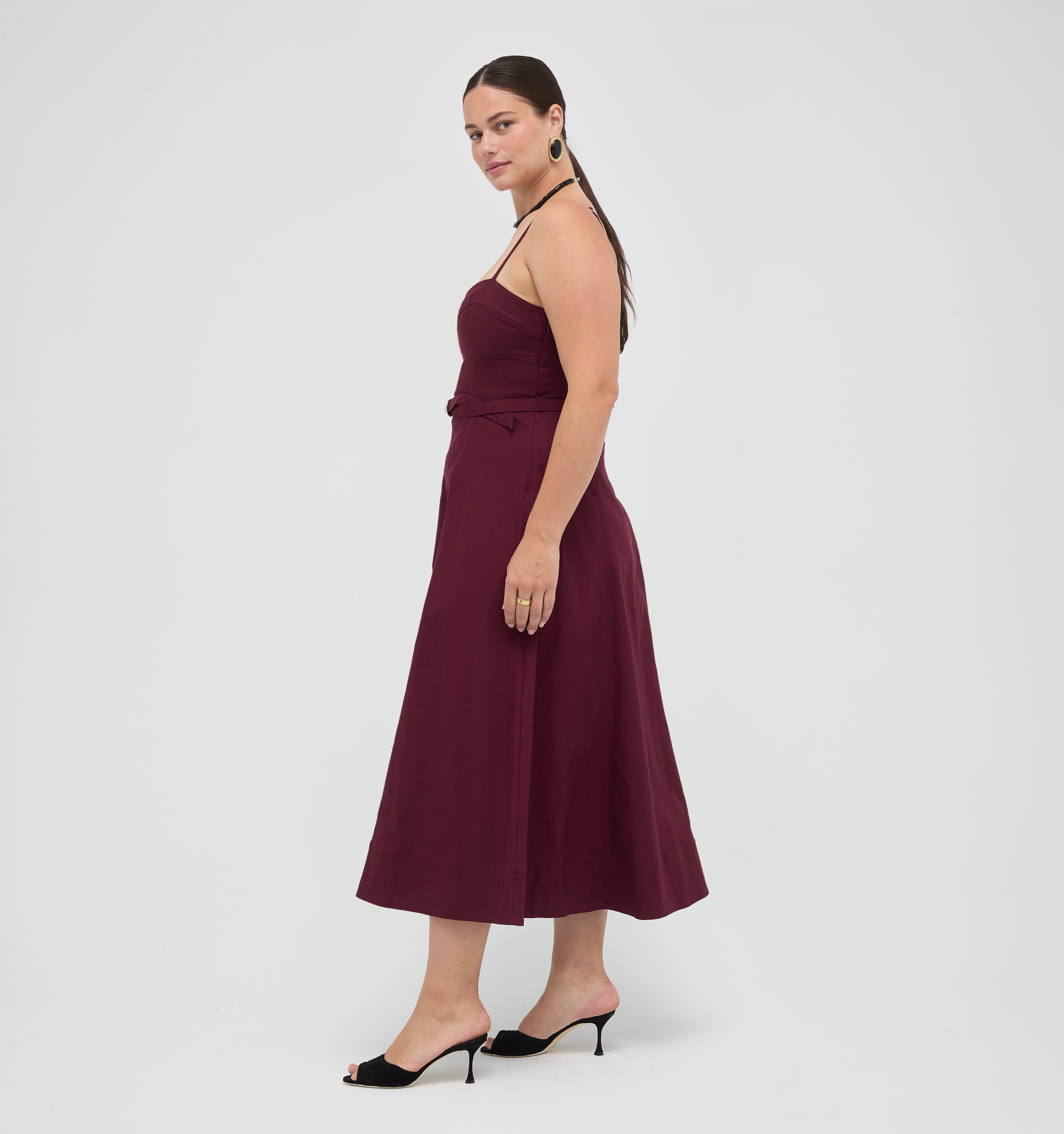 The Fiona Dress -  Mulberry