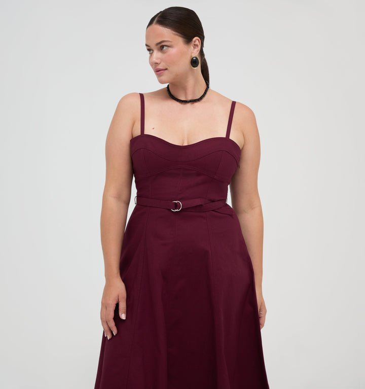 The Fiona Dress -  Mulberry