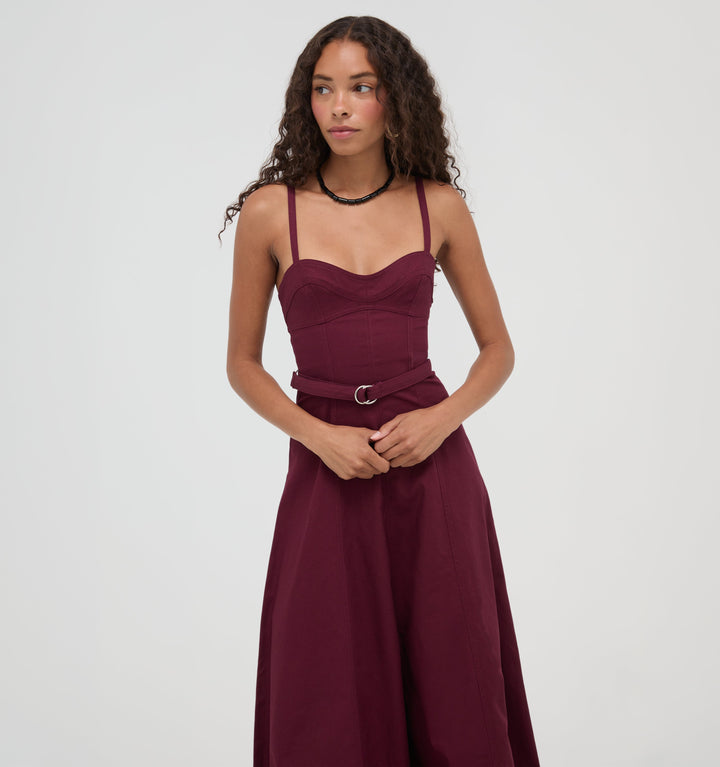 The Fiona Dress -  Mulberry