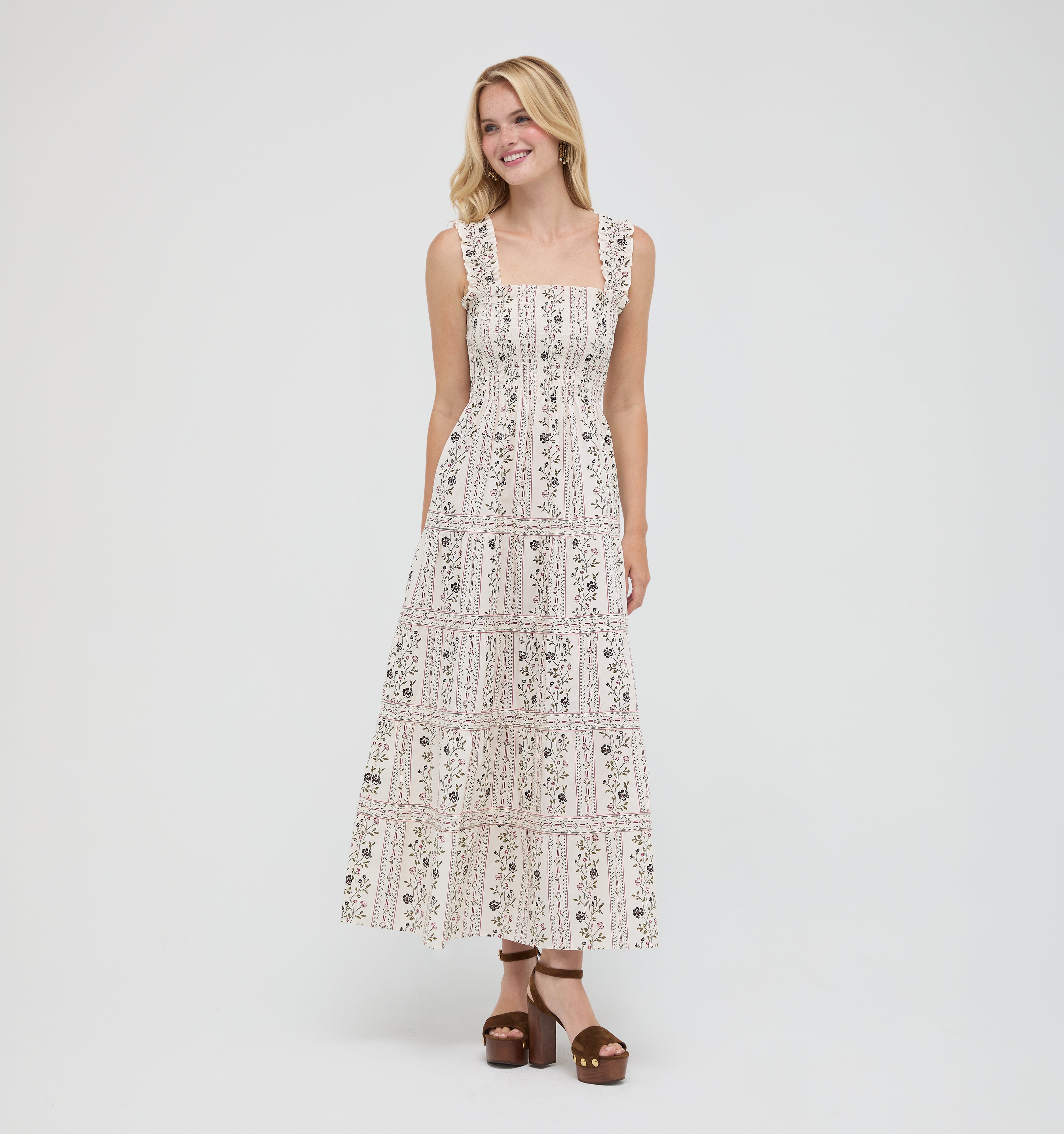 The Goldie Nap Dress -  Kelmscott Ribbon Stripe
