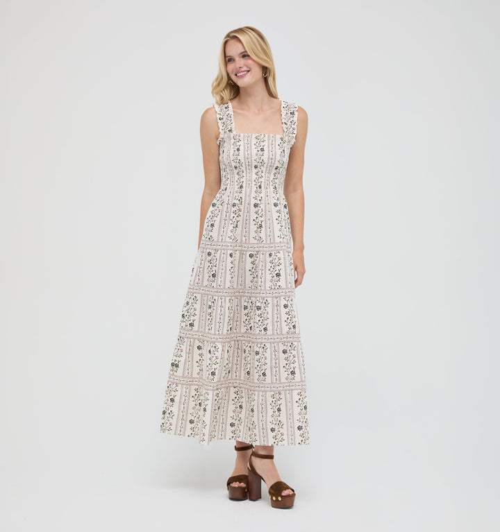 The Goldie Nap Dress -  Kelmscott Ribbon Stripe